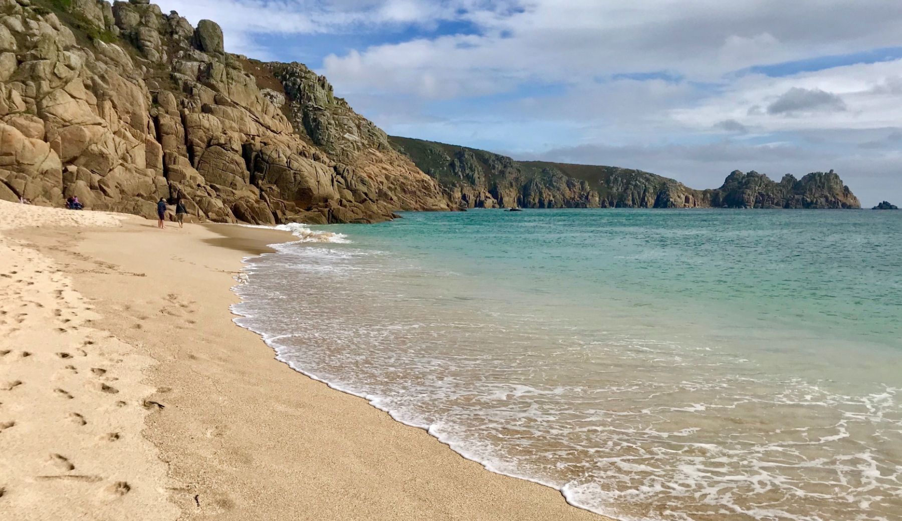 Image of Porthcurno beach - one of the beaches listed on Find Me a Beach