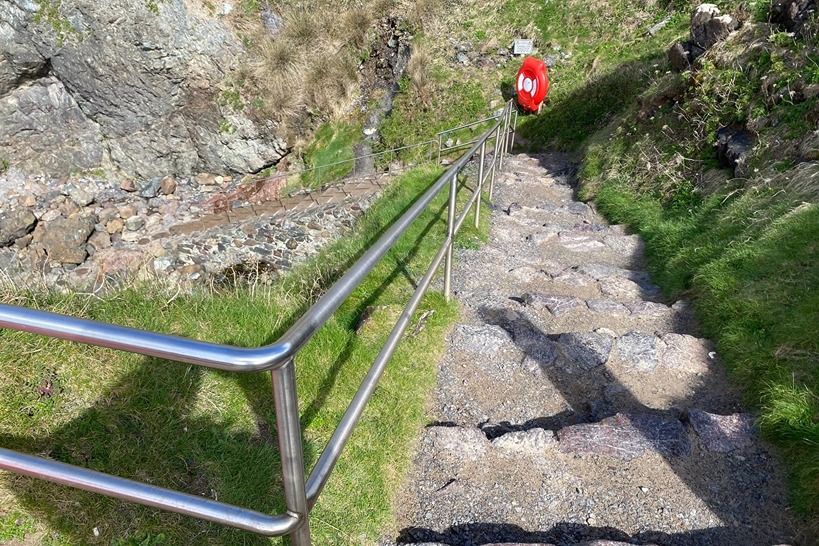 Steps down to Kynance Cove